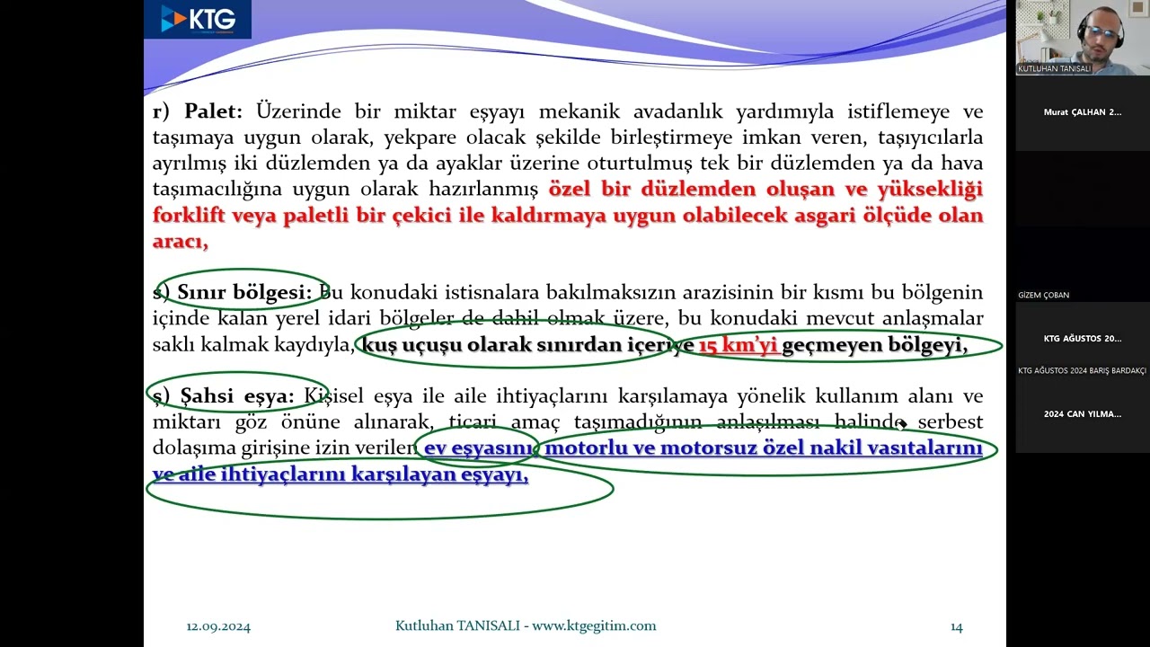 2009/15481 Sayılı BKK Etüt Dersi