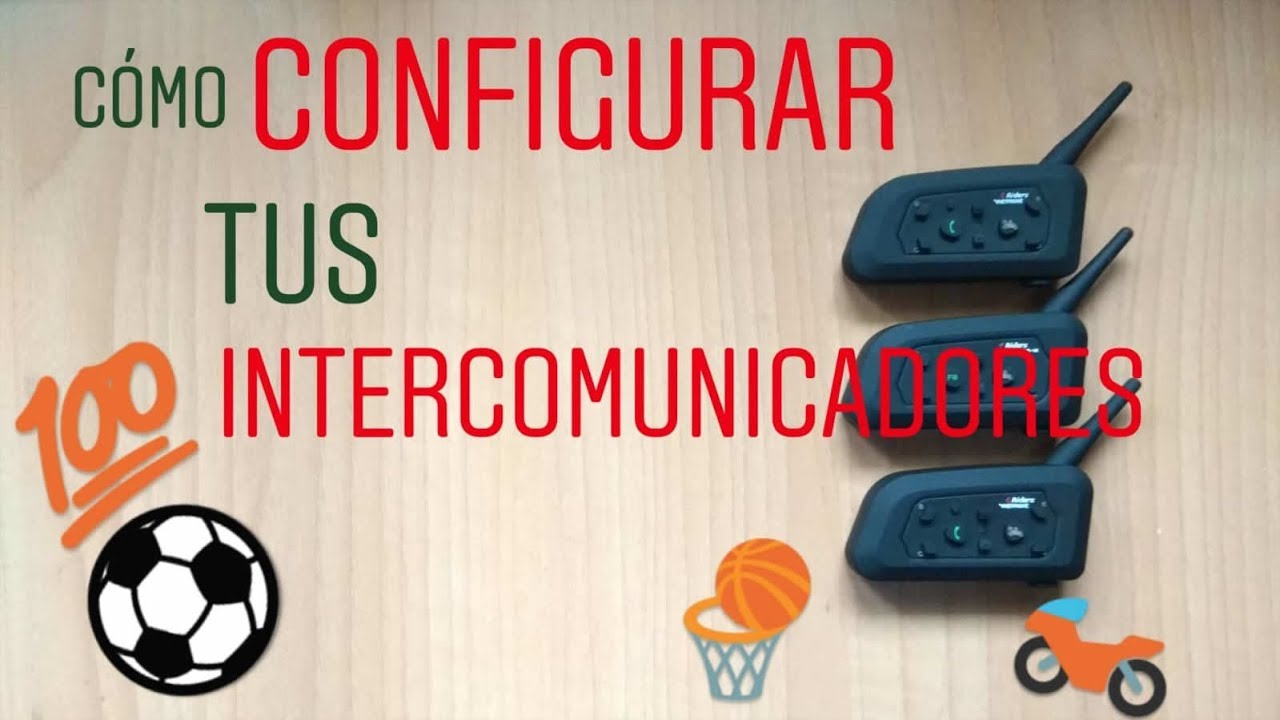 Cómo CONFIGURAR tus INTERCOMUNICADORES C6V y C4V - Pinganillos para Árbitros, Motoristas...