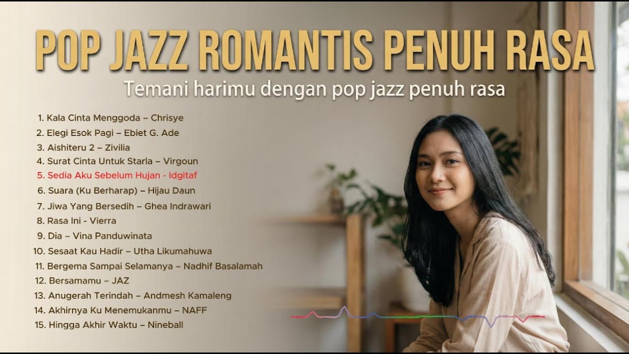 Pop Jazz Romantis Penuh Rasa | 1 Jam Lagu Cinta Indonesia (Santai & Menenangkan)