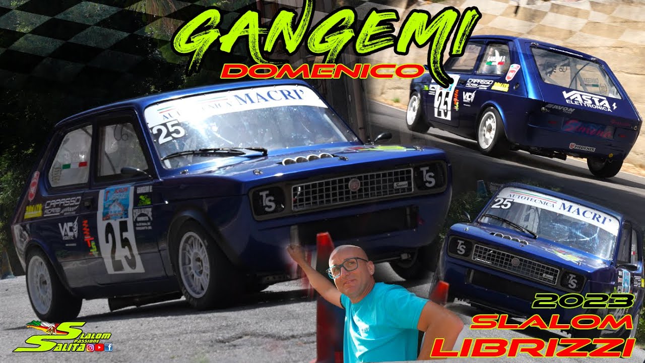 SLALOM LIBRIZZI 2023 // FIAT 127 MAXIMUM SCREAMING SHOW // GANGEMI DOMENICO ON BOARD