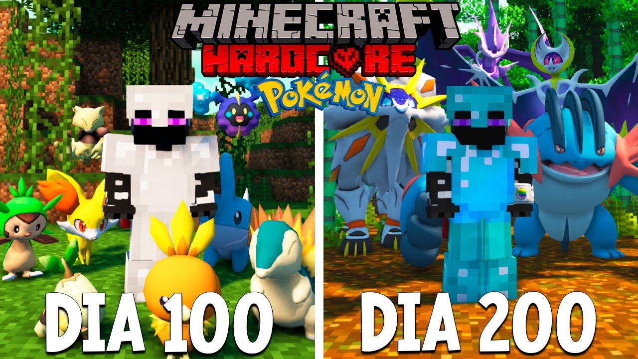 PASE 200 DÍAS en un mundo lleno de  POKEMONS 🦖🦁🐝