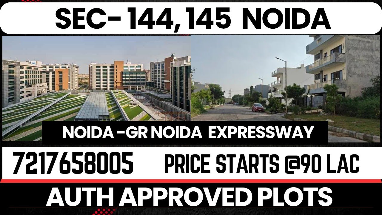 Authority plots Sec 144,145 Noida|5% plots sec 145,144 Noida| Plots near noida -Gr Noida expressway