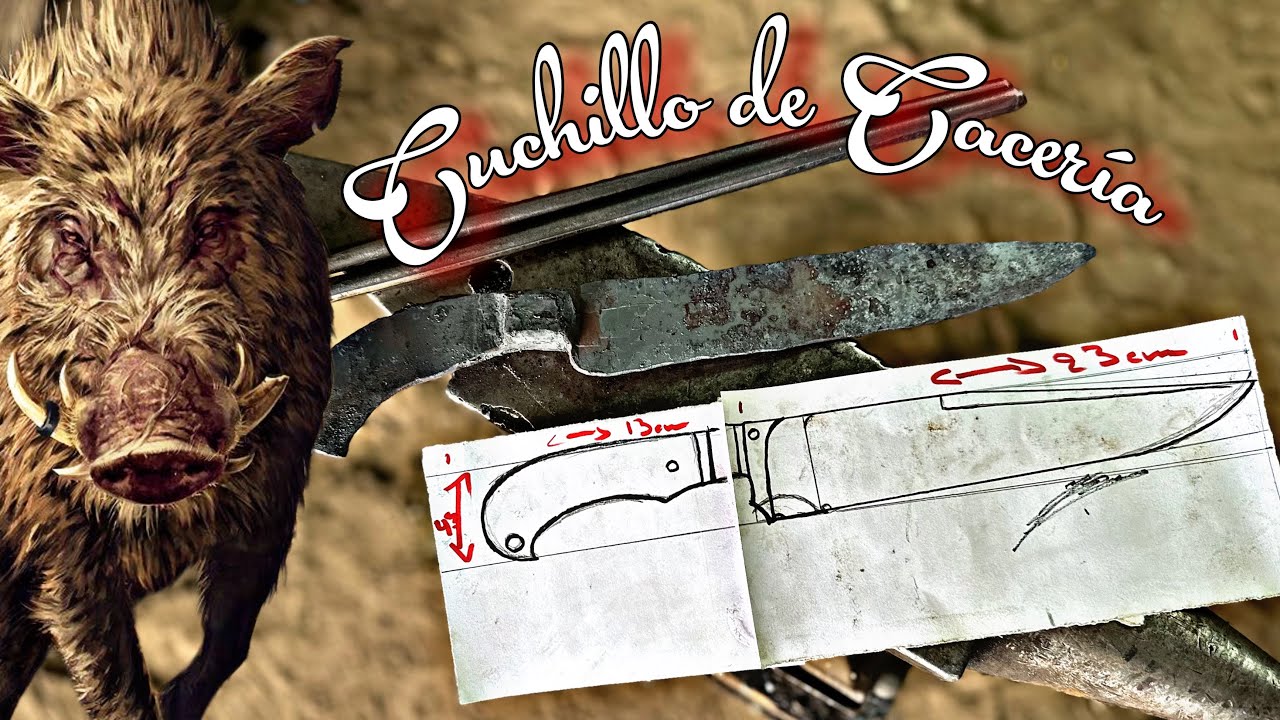 ‼️ Forja #cuchillo INTEGRAL de Cacería, (Hunter Knives 🐗) paso a paso