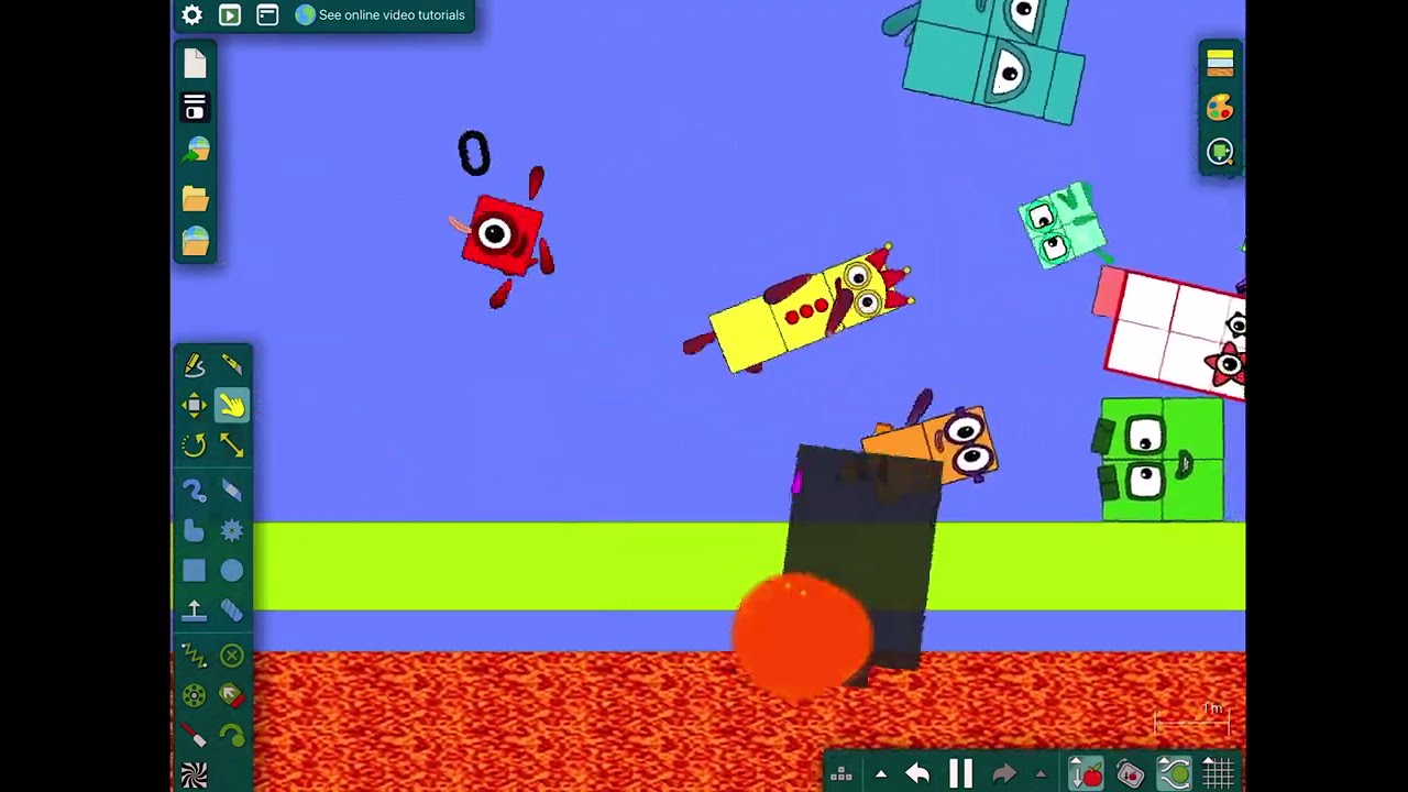 Numberblocks Floor is Lava part11