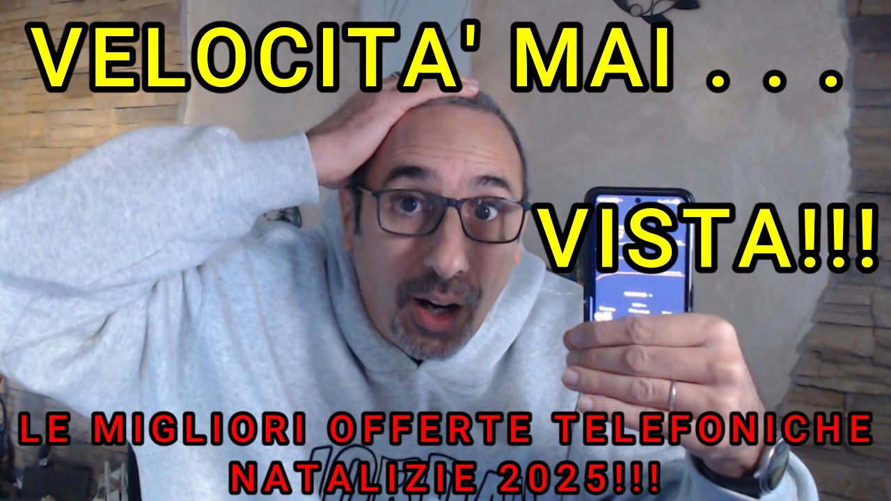 Velocita' MAI VISTA!!! Le Migliori Offerte Telefoniche NATALIZIE (2025)