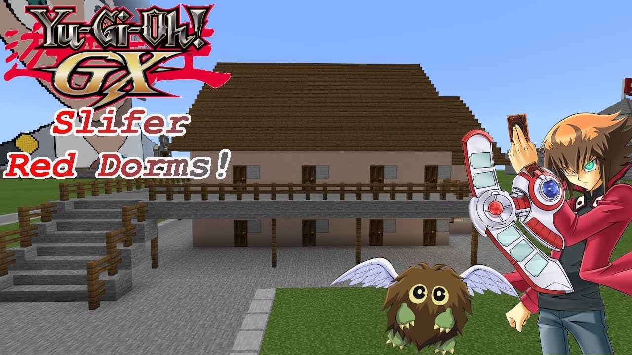 Minecraft Tutorial!: Slifer Red Dorm! / Yu-Gi-Oh! GX **Anime Builds** 4K