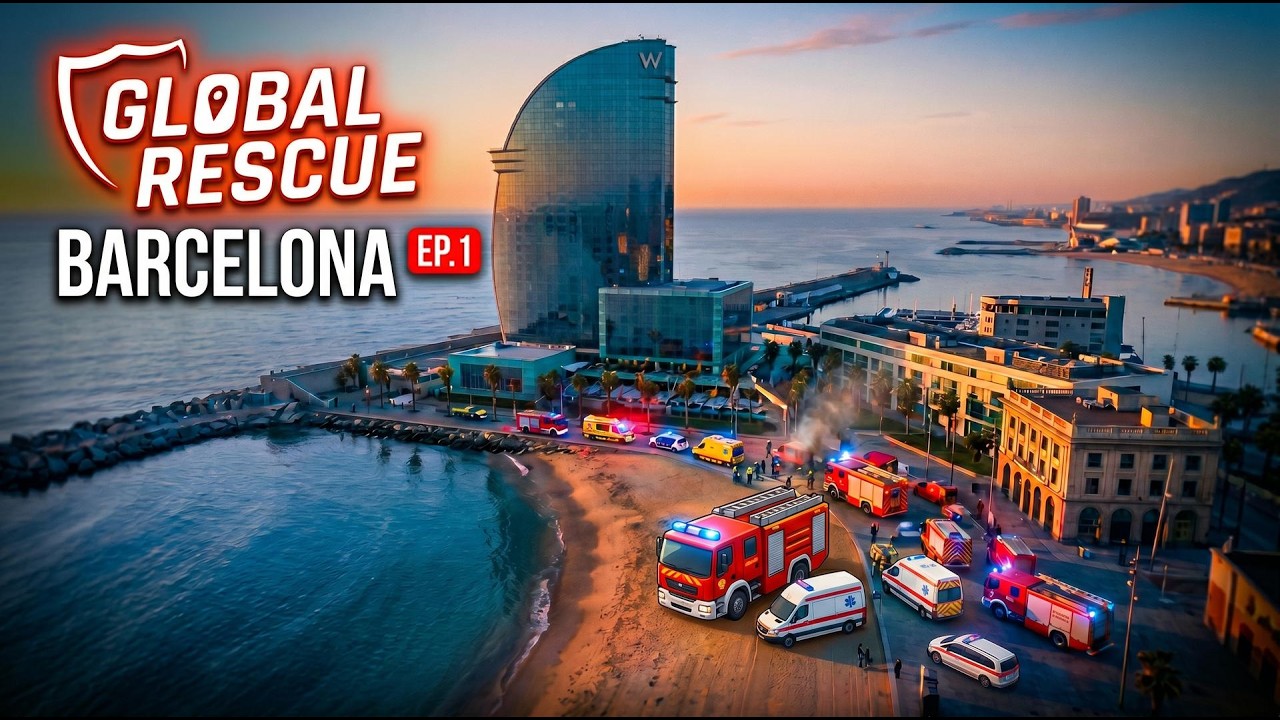 Global Rescue Gameplay | Setting Up Barcelona's Emergency HQ from Scratch EP.1
