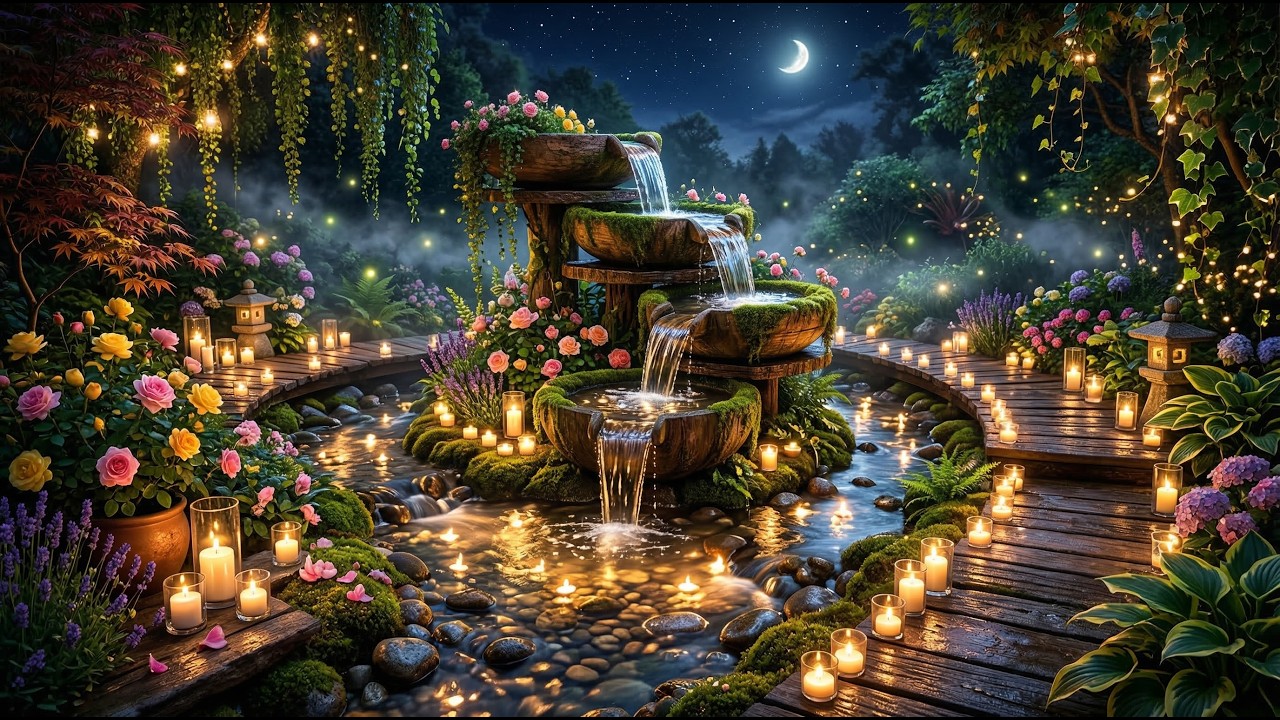 Relaxing Music & Water Sound, Calming Music, Deep Sleep, Anxiety and Depressive States.