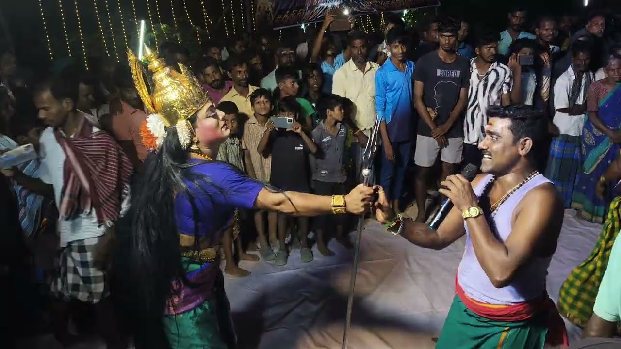 பூசாரியின் பாட்டைக்கேட்டு துள்ளி ஆடும் காளி | பம்பைசெந்தில் பூசாரிப்பாட்டு