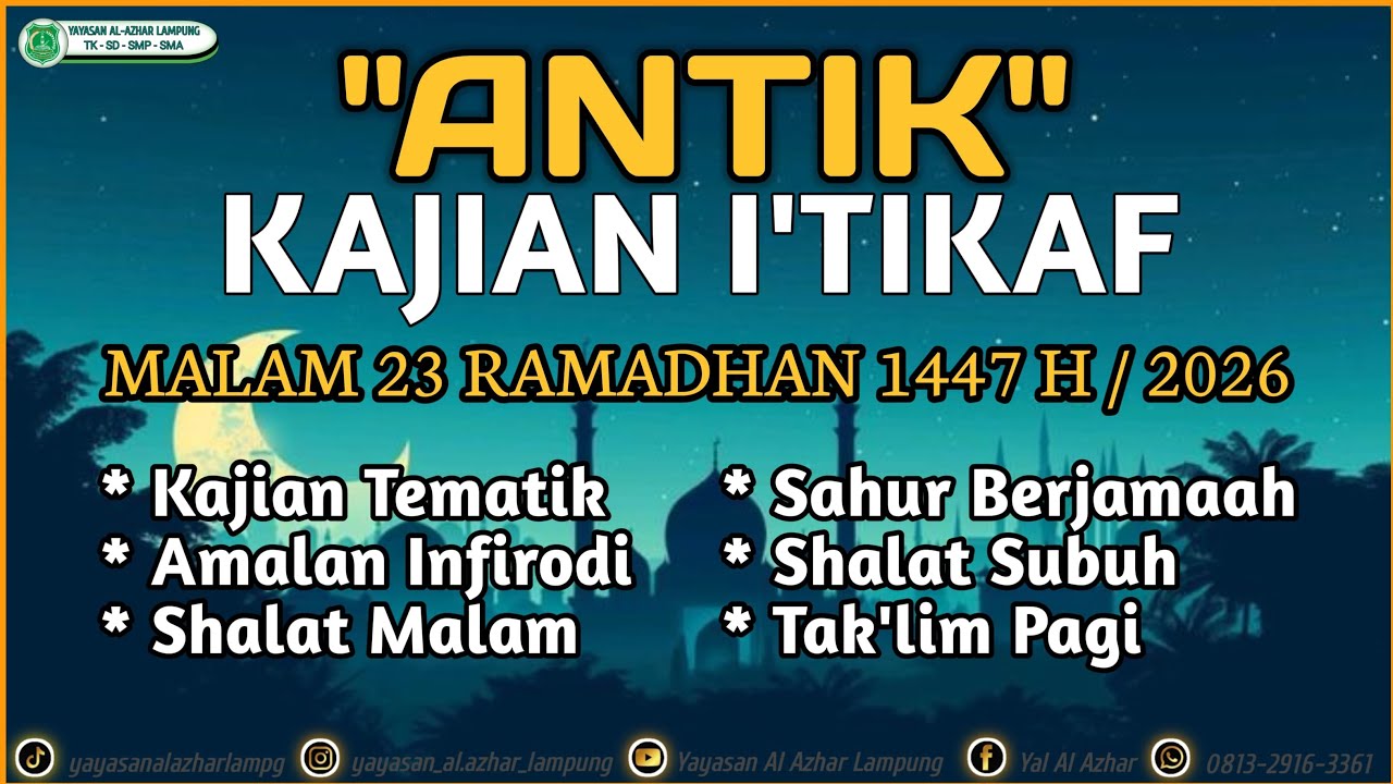 Yayasan Al Azhar Lampung sedang live sekarang!