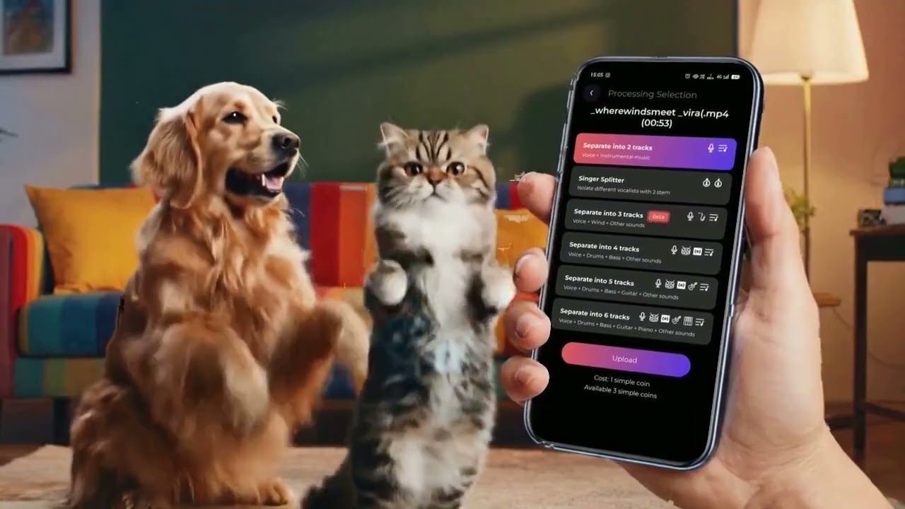 The Ultimate Pet Party! 🐾 DJ Dog & Cat take over unMix AI #unmixai #vocalremover #karaokemaker #beat