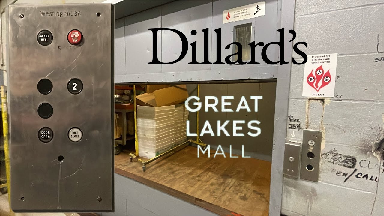 (STUCK) AWESOME Westinghouse Traction Freight Elevator | Dillard&rsquo;s | Great Lakes Mall | Mentor, OH