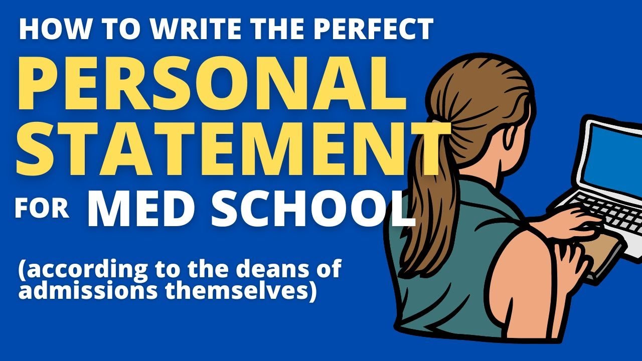 How to Write the Perfect Med School PERSONAL STATEMENT | Premed Personal Statement Advice