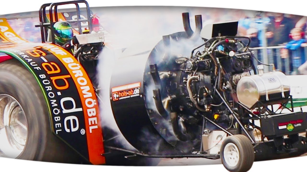 Der 𝗕𝗢𝗢𝗠𝗘𝗥𝗔𝗡𝗚 Curtiss Wright 18 Zylinder Sternmotor auf Methanol ► Tractor Pulling - Füchtorf 2024