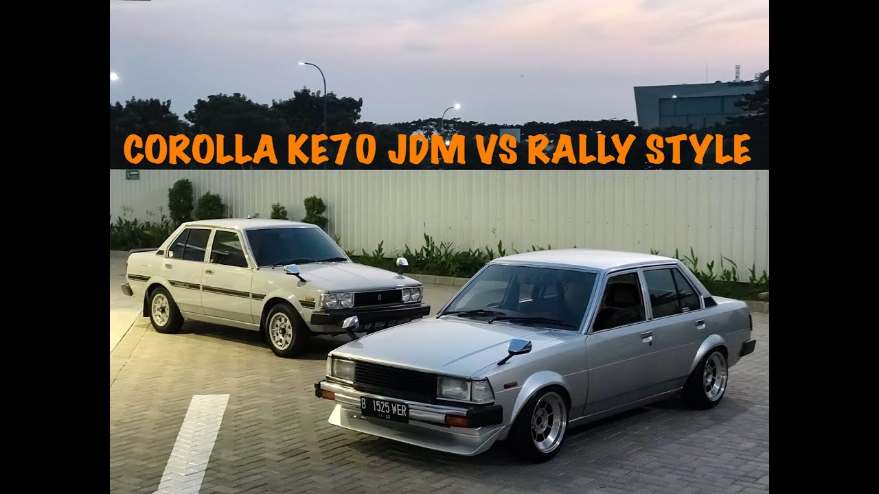 COROLLA DX KE70 JDM VS RALLY STYLE || CARVLOG 01
