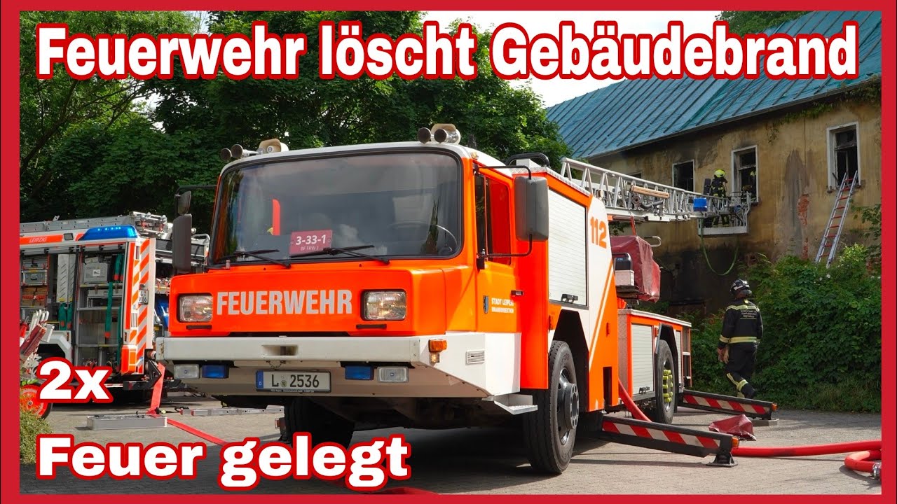 🚒Ruine BRENNT gleich zweimal in einer Woche🔥FEUERWEHR muss doppelt zum LÖSCHEN anrücken🔥