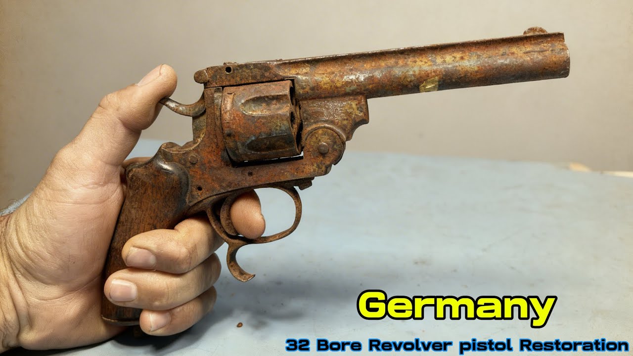 Germany 32 Bore Revolver pistol Restoration, Germany Army pistol, antique ￼Revolver ￼Gun Restoration