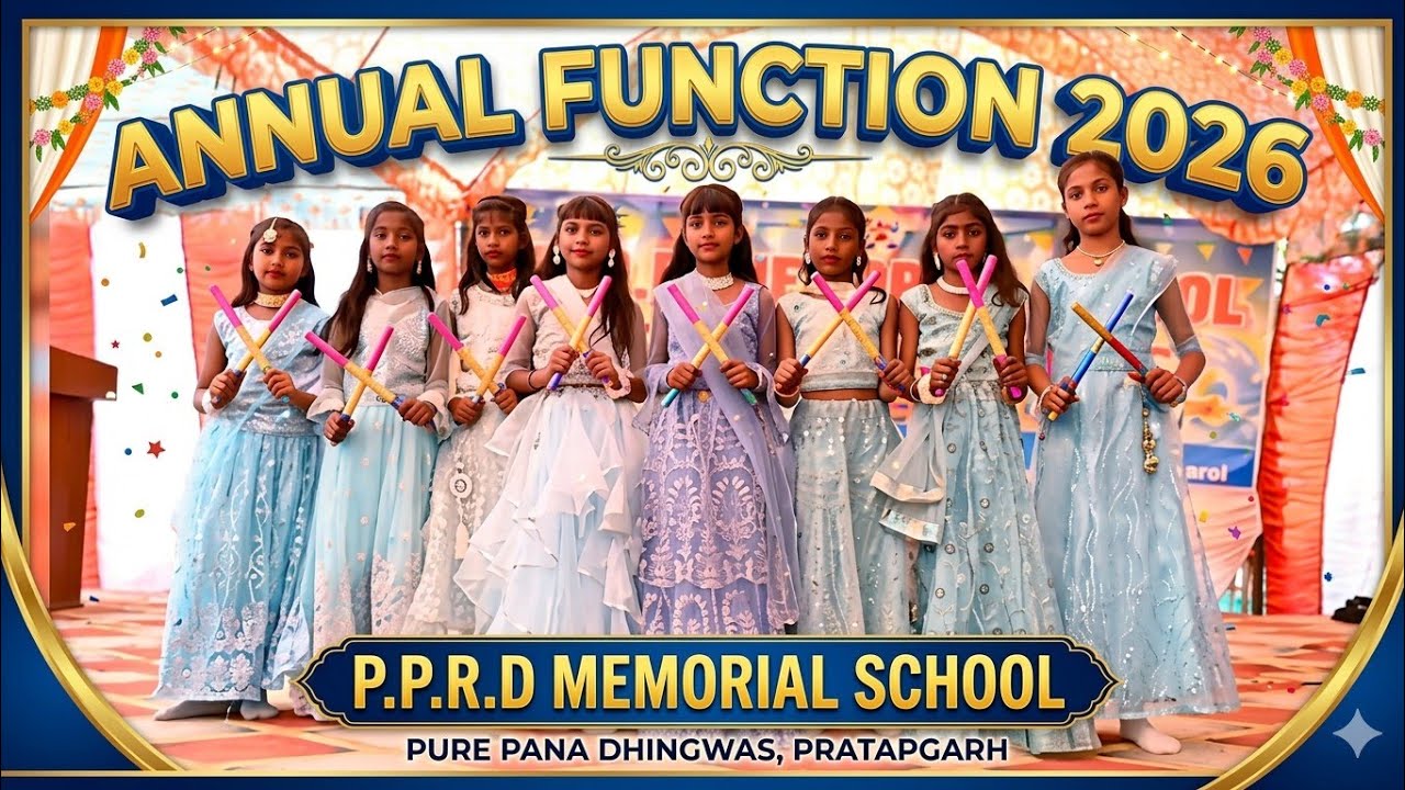 Kesariyo Rang Tane Lagyo Dandiya Song P.P.R.D MEMORIAL SCHOOL PURE PANA DHINGWAS annualfunction2026 