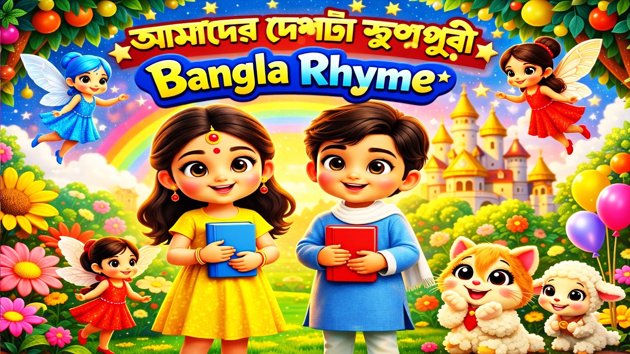 আমাদের দেশটা স্বপ্নপুরী | Amader Deshta Shopnopuri | Kids Song | Bangla Rhymes for Kids #AIVD-T