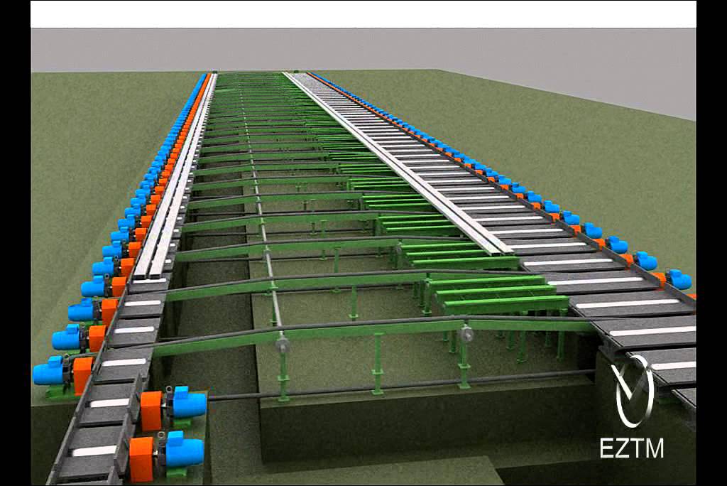 Section mill with finishing line