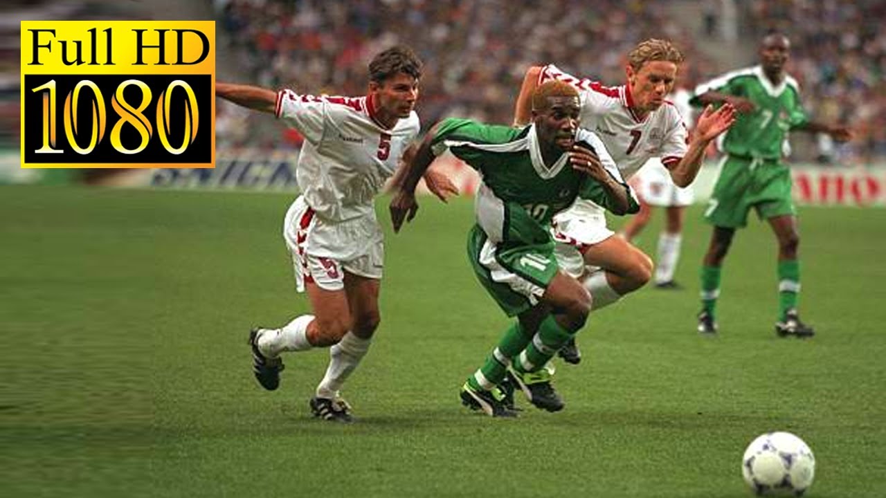 Nigeria - Denmark World Cup 1998 | Full highlight - 1080p HD | Jay-Jay Okocha