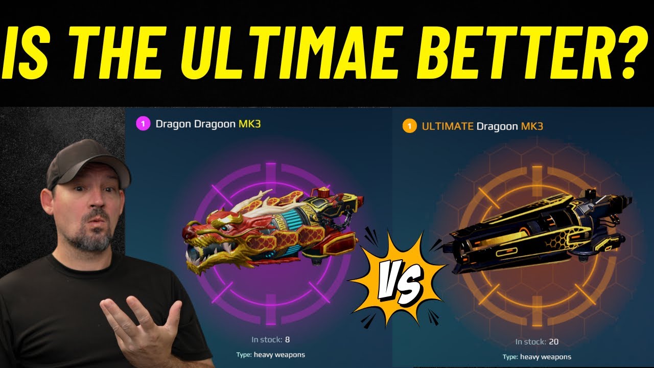 War Robots Dragoon Vs Ultimate Dragoon Comparison