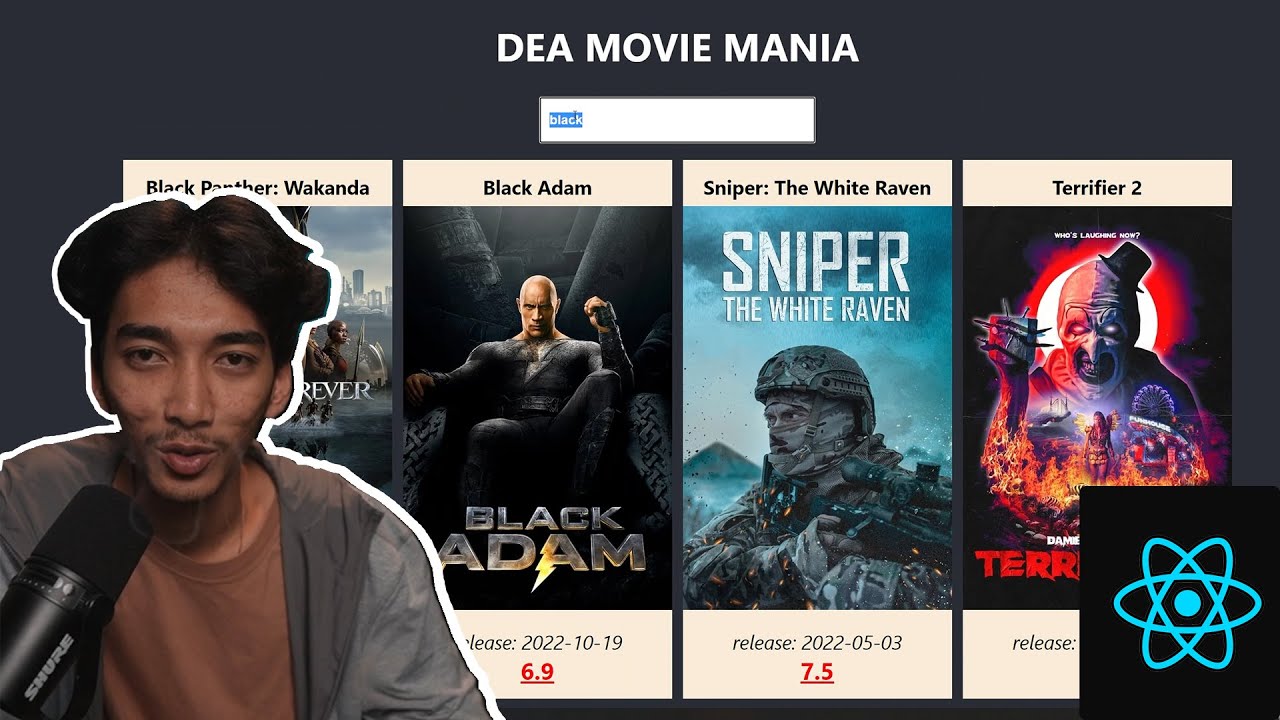 REACT JS Web Pencari FILM Pake API Gratis - Dari 0