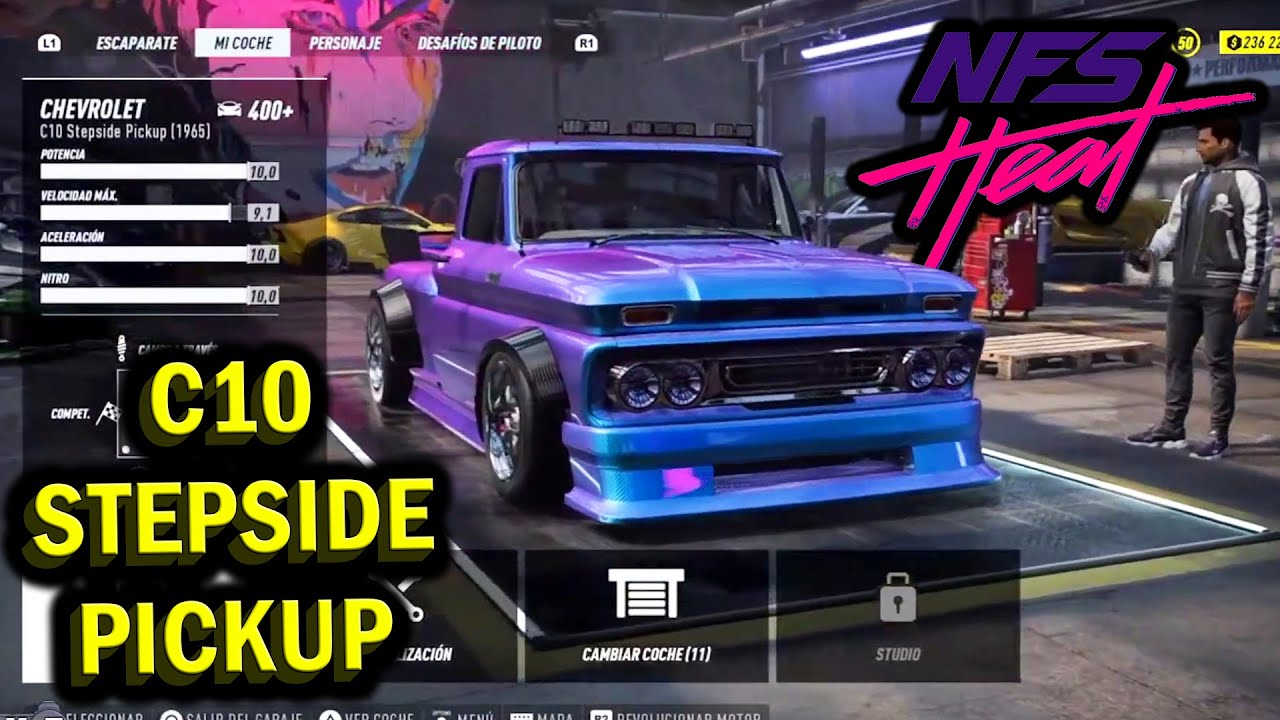 Tuneo la Chevrolet C10 Stepside Pickup (Barata y Buenísima) - NFS Heat