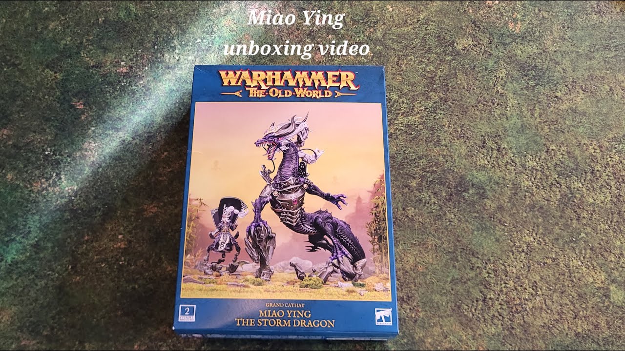 Warhammer: The Old World: Grand Cathay Miao Ying the Storm Dragon unboxing video