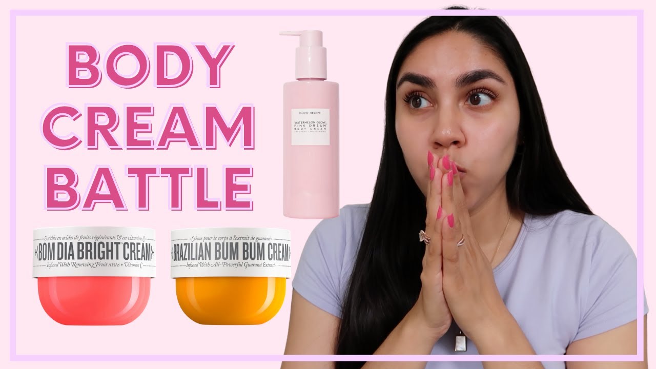 Body Cream Battle: Comparison of Sol de Janeiro + Glow Recipe Body Creams