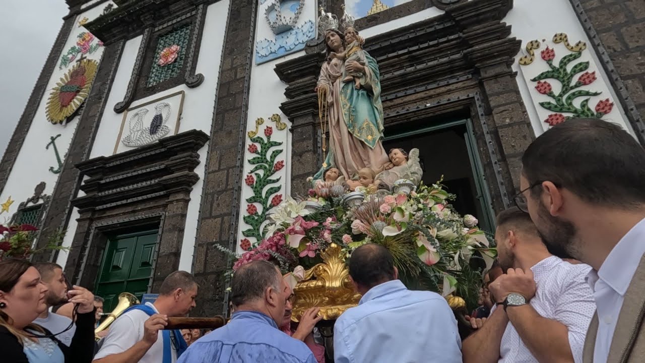 Live. Chegada do Cortejo de Oferendas Saída da Imagem de Nossa Senhora do Rosário Cidade Lagoa