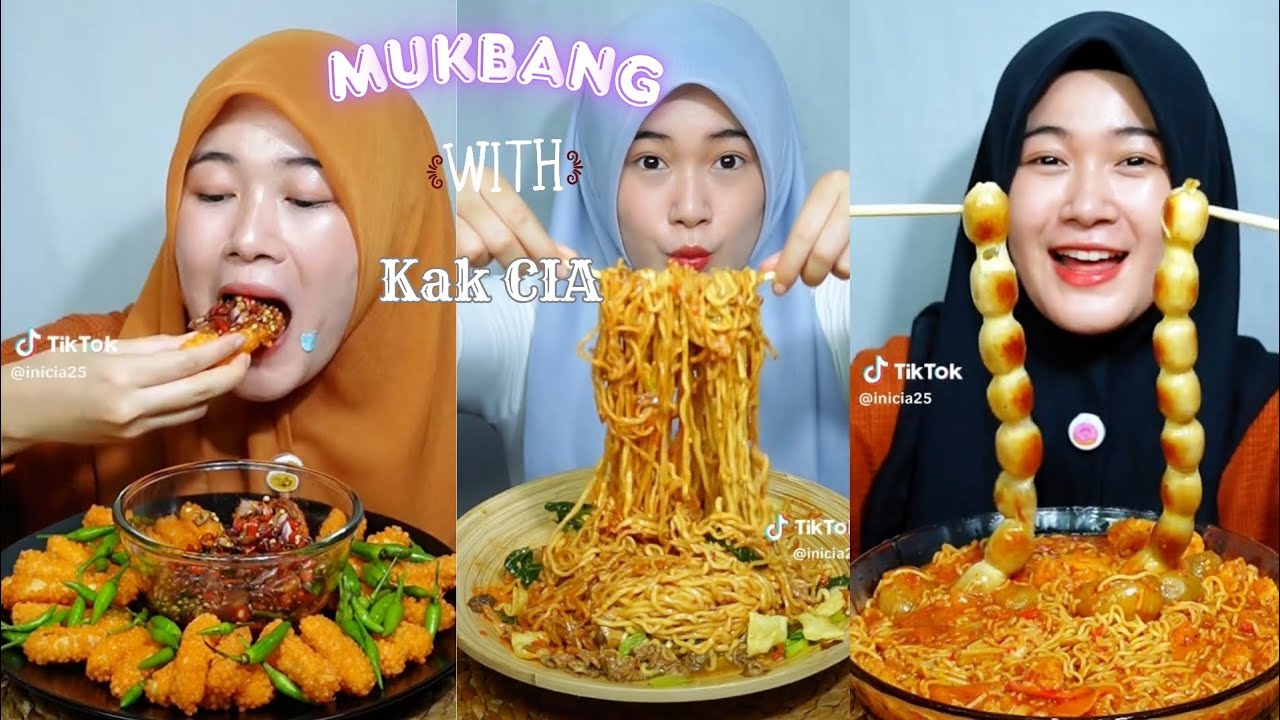 ASMR MUKBANG By Kak CIA BIKIN NGILER PARAH!!! 🔥🤤 || TikTok Kompilasi @inicia25