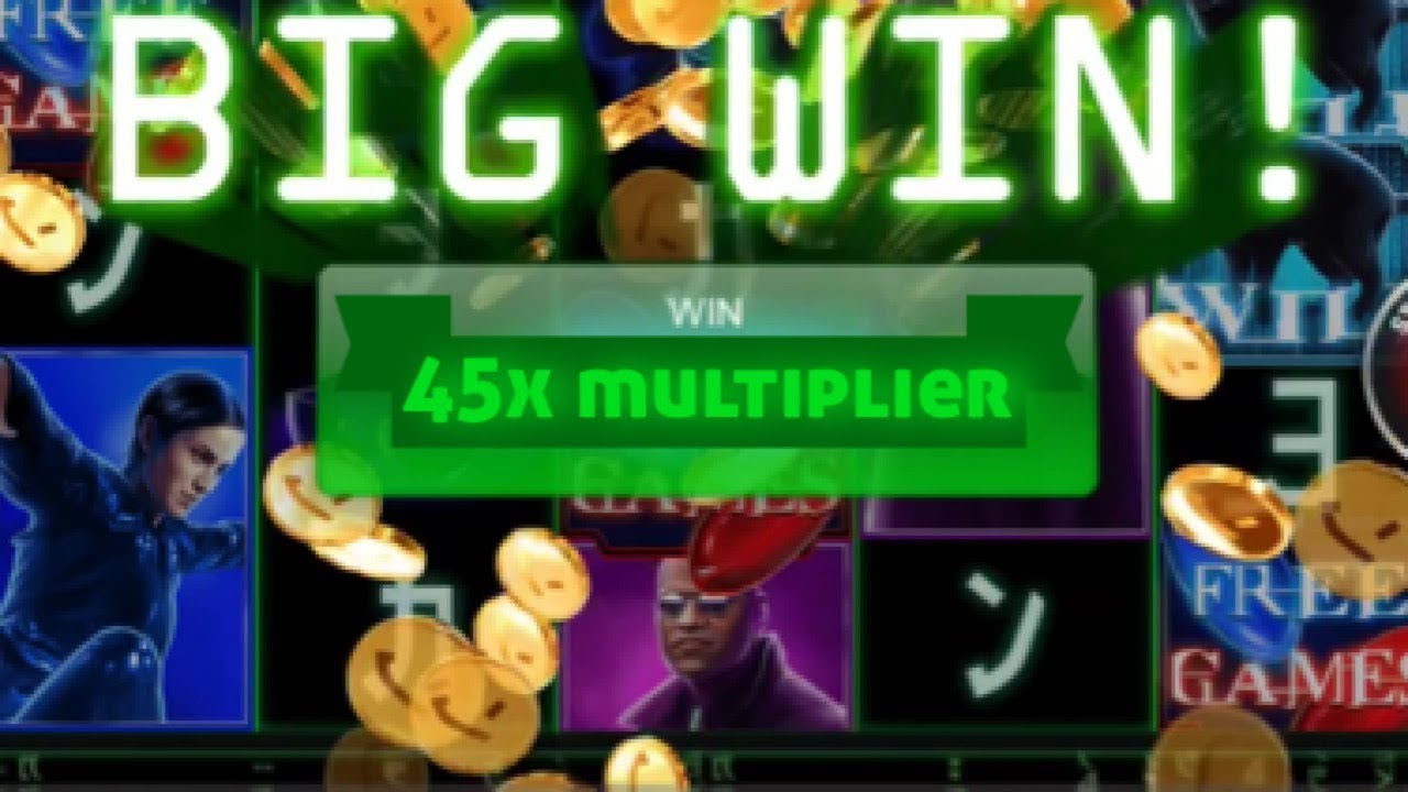 Deja Vu Shuffle and Free Games with a big win on The Matrix video slot