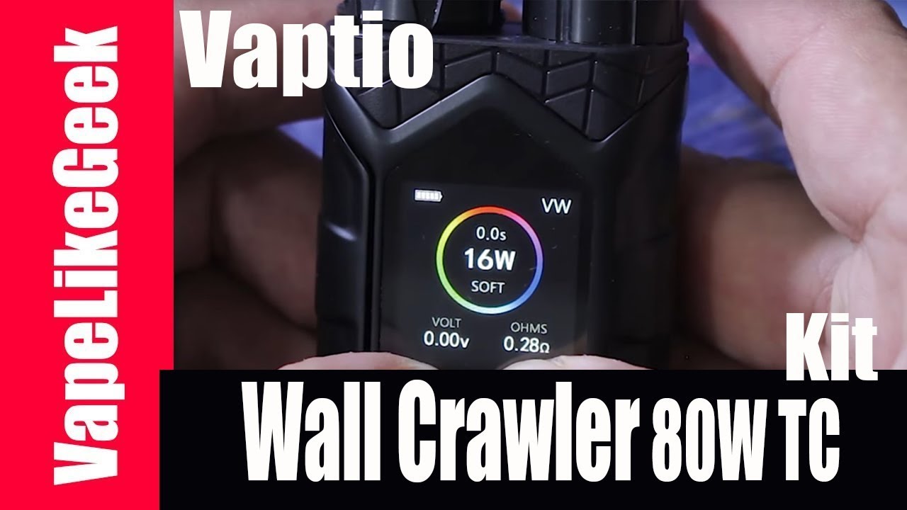 Vaptio Wall Crawler 80W TC Kit with Throne Tank &alpha;&nu;&tau;&iota;&kappa;&alpha;&tau;&alpha;&sigma;&tau;ά&tau;&eta;&sigmaf; &tau;&omicron;&upsilon; PICO ;