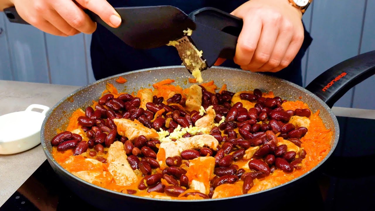 Курица с фасолью Вы удивитесь, насколько это просто и вкусно