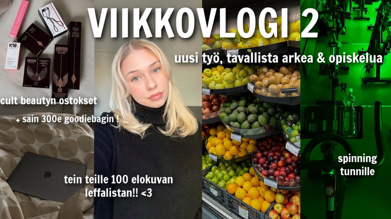 MY WEEK🧚: uusi työ, perus arkea, cult beautyn ostokset, parhaat leffasuositukset | Lotta Liikanen