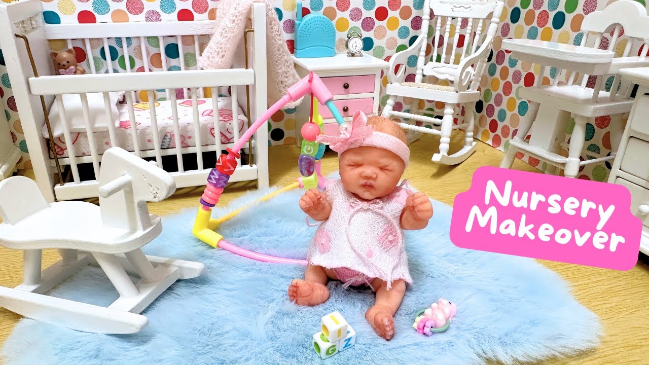MINI REBORN NURSERY MAKEOVER FOR SILICONE BABY EMMA