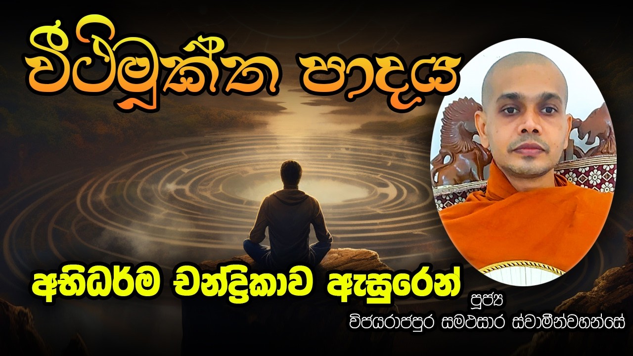 වීථි මුක්ත පාදය 3. පූජ්‍ය විජය රාජපුර සමථසාර හිමි