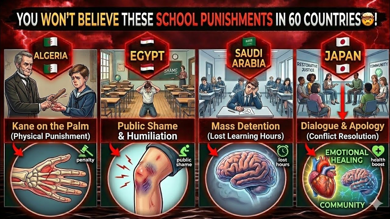 You Won’t Believe These School Punishments in 60 Countries 🤯