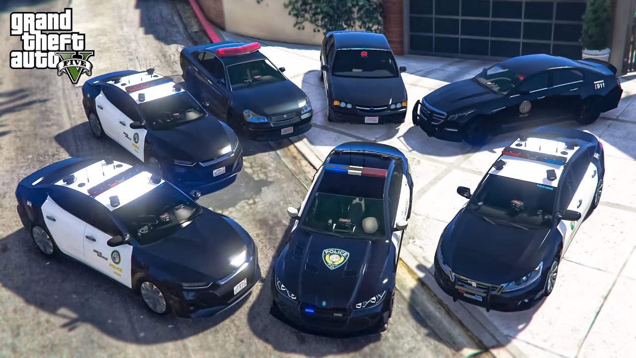 GTA 5 - Franklin Steal Los Santos Police Department Vehicles in GTA V! | (GTA V Roleplay)
