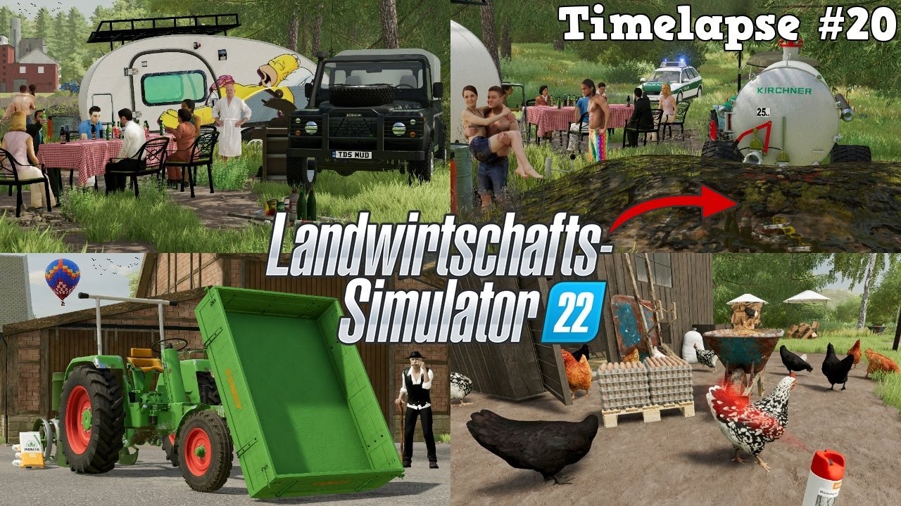 ILLEGALE WILDCAMPER ZERSTÖREN unseren WEIZEN! 🌾😡 Volle ATTACKE mit KACKE!💩🚜💨| [LS22] - Timelapse #20