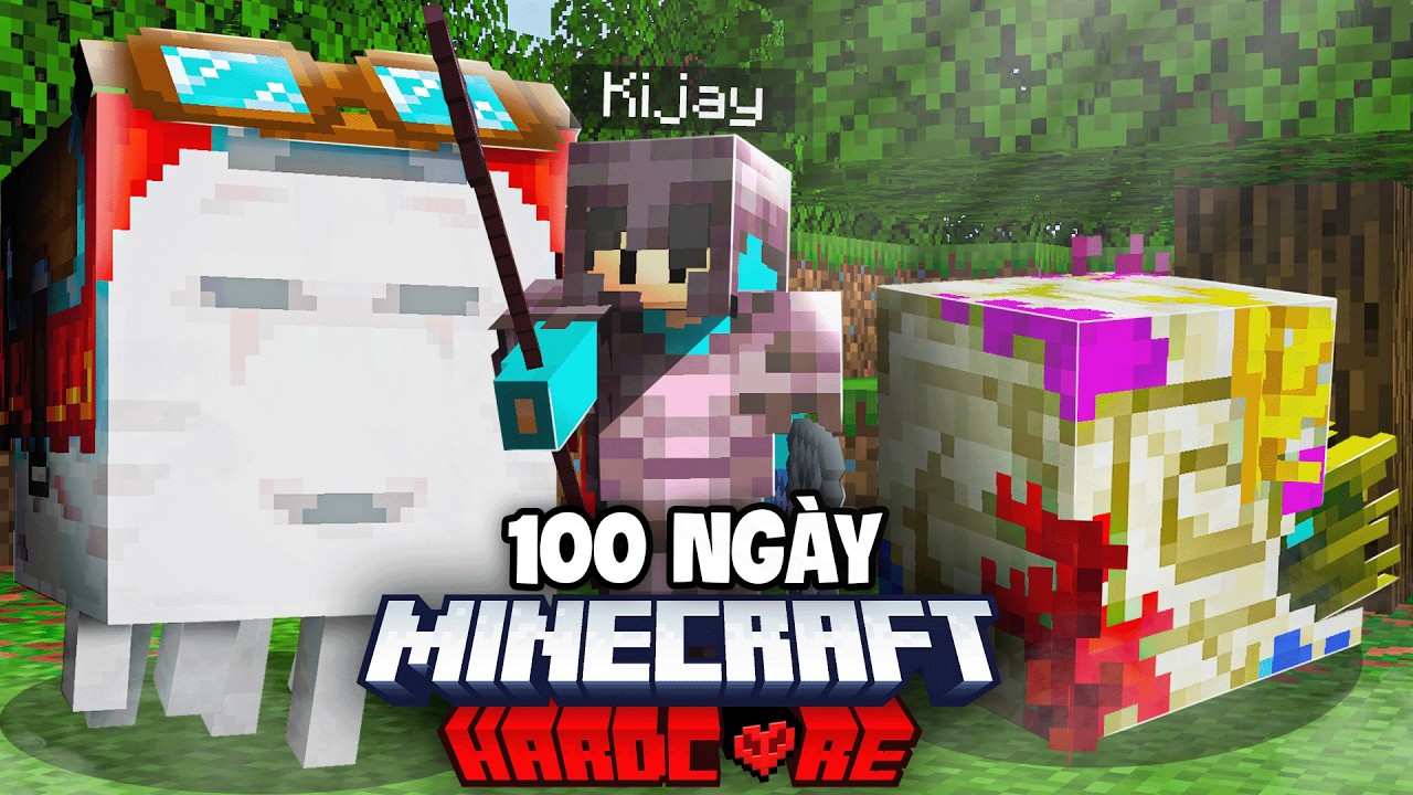 Kijay T&oacute;m Tắt 100 Ng&agrave;y SINH TỒN MINECRAFT 1.21.11 SI&Ecirc;U KH&Oacute;!