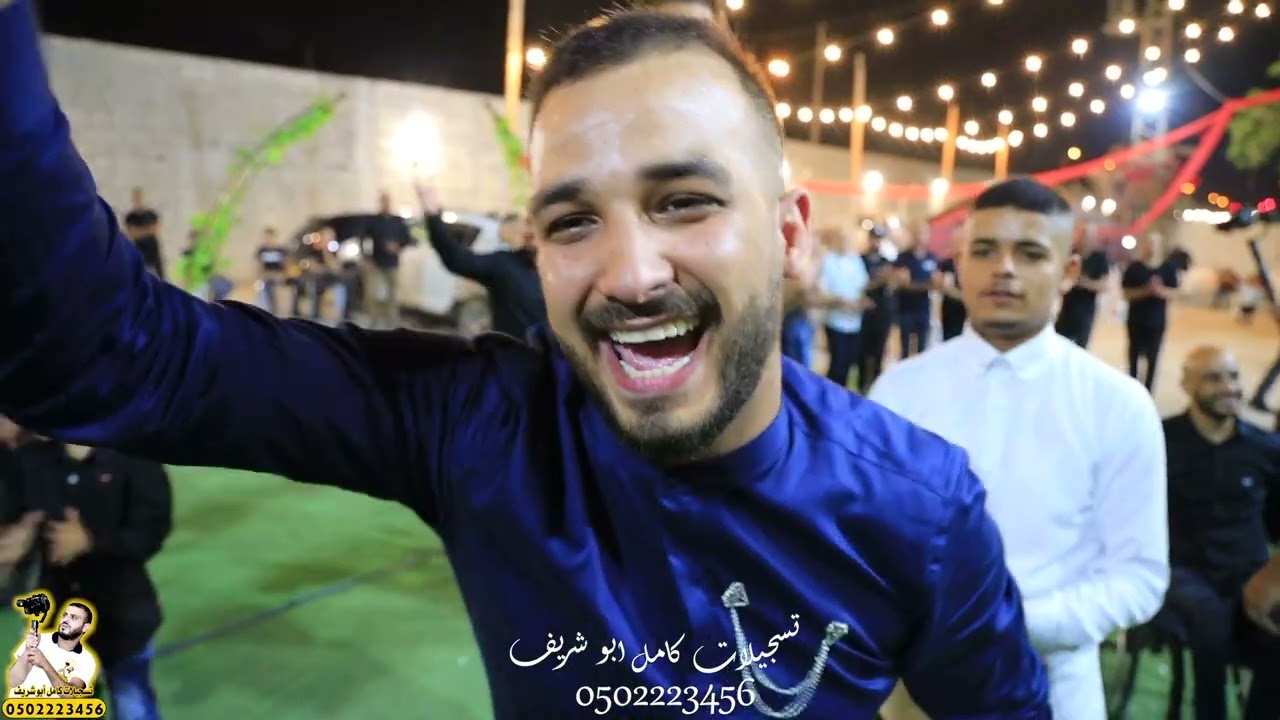 دحية وسحجة خرافية مع الفنان وليد مدنية في مهرجان العريس ابراهيم أبو حجاج ... نااااااار