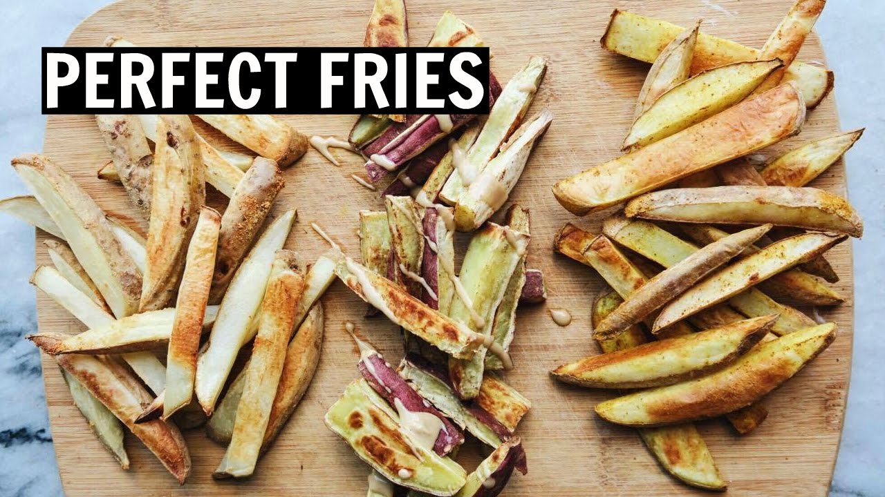 HOW TO MAKE CRISPY LOW FAT FRIES + 3 FLAVOR IDEAS