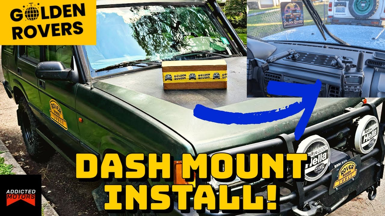 Every Land Rover Disco I or II NEEDS This MOD - Golden Rover Dash Mount Install And Channel Update!