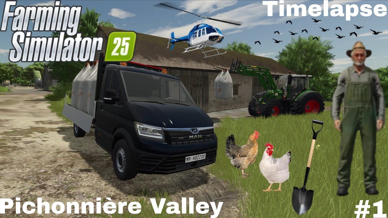 BIENVENUE À LA PICHONNIÈRE 🇲🇫 - VISITER LA NOUVELLE FERME 🚜 | Farming Simulator 25 | Pichonnière Ép1