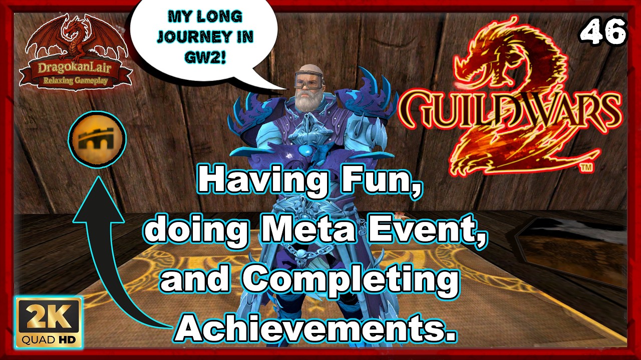My journey in GW2 continue! Having Fun and Completing Achievements Open World PvE. Stream N. 417