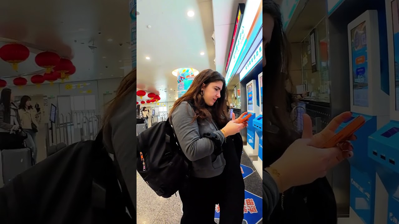 我忘記密碼了 機場指路系列第70集：這個國外美女想用支付寶付款，搞了半天你不知道密碼了 #真實生活分享計劃 #英語 #德國