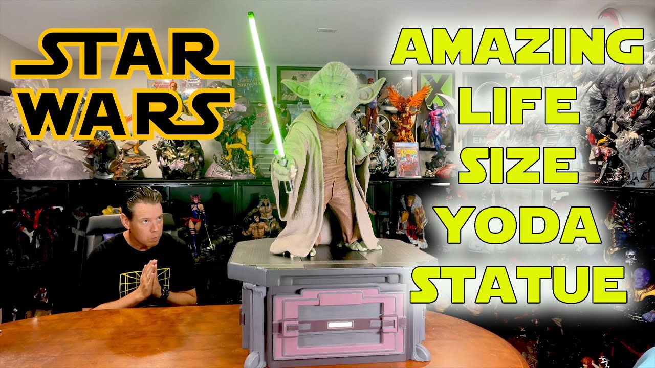 AMAZING LIFE SIZE STAR WARS STATUE: Yoda from Revenge of the Sith