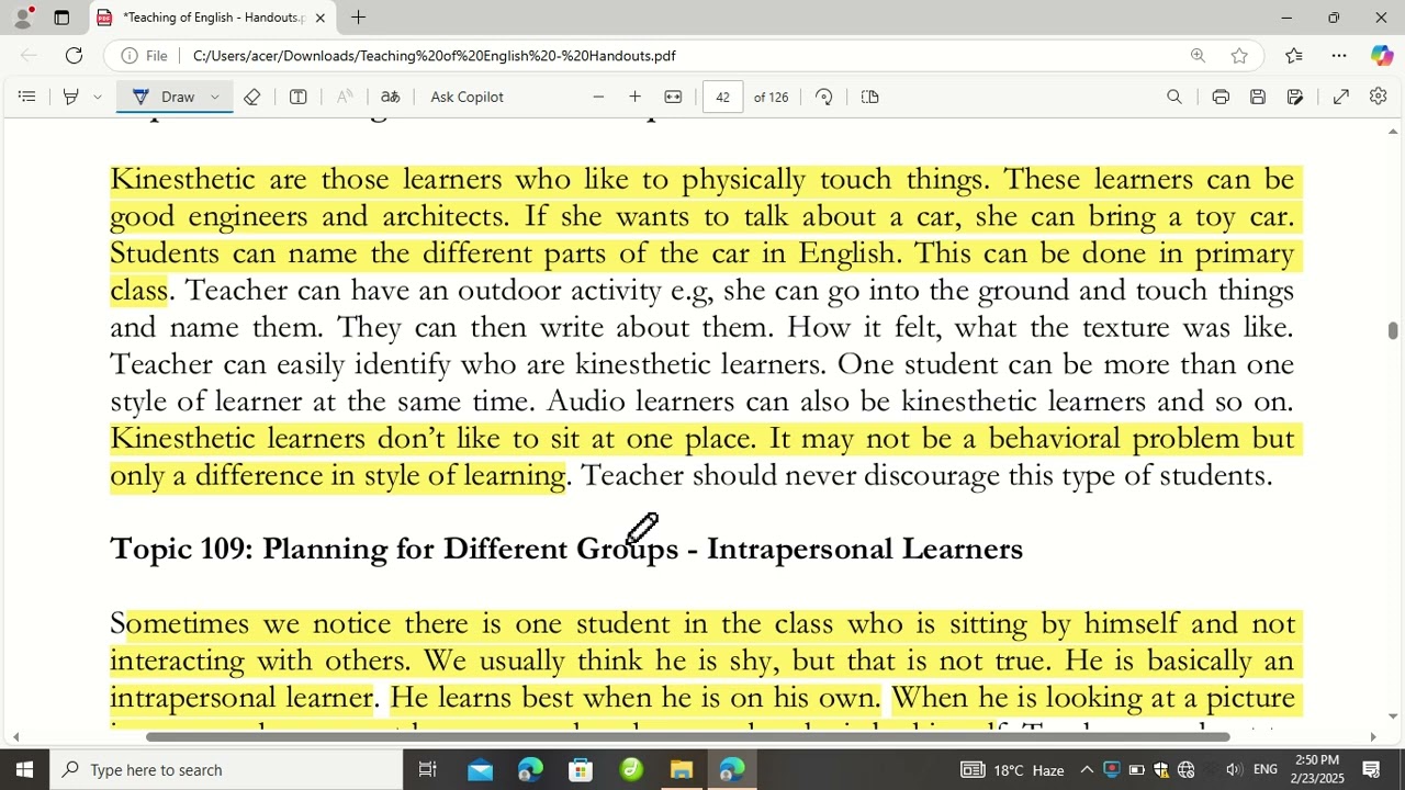 edu516 Lecture 23 to 25 v important regarding to final term